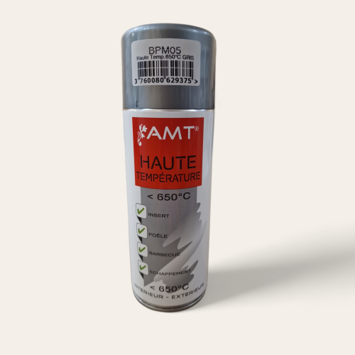 PEINTURE AEROSOL HAUTES TEMPERATURES 650° 330ML